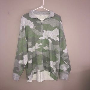 Oversized quarter zip